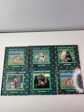 Vintage Jane Goodall Animal Series Mini Book Lot - 6 Hardcovers (Madison Mini)